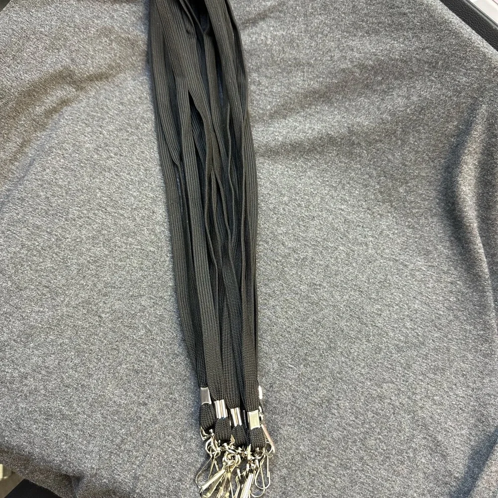 Black Lanyard Bundle - Total of 11 lanyards- new